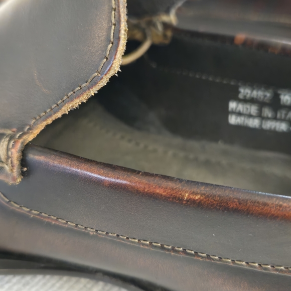 Bostonian Dark Brown Leather Slip-On Loafers